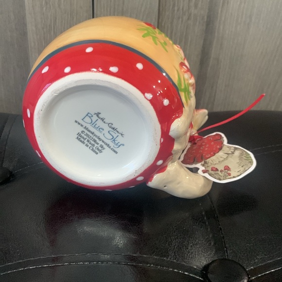 Blue Sky Clayworks Mushroom Red Toadstool Coffee Mug By Heather Goldminc - Picture 11 of 12